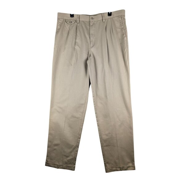 Dockers Other - Dockers Pants Mens 38x34 Original Khaki Pleated Cuffed Pants Relaxed Fit NWT